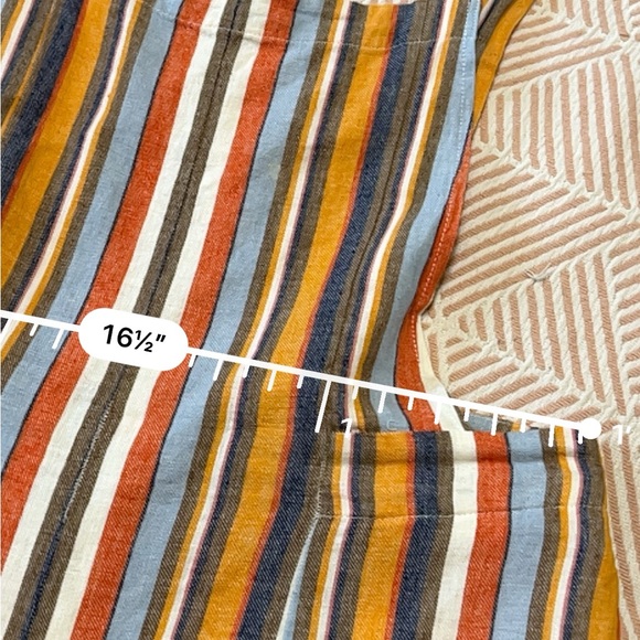 Forever 21 Striped Linen Cotton Jumpsuit L - Picture 5 of 10